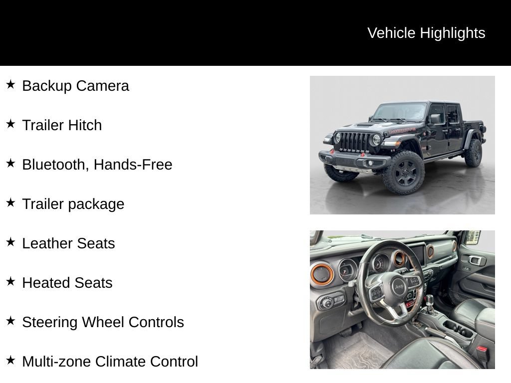 Used 2022 Jeep Gladiator Mojave w/ LED Lighting Group AWD/4WD image 16
