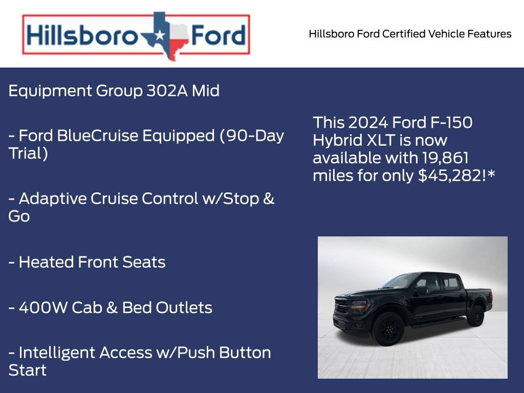 Certified 2024 Ford F150 XLT w/ Equipment Group 302A MID AWD/4WD image 13
