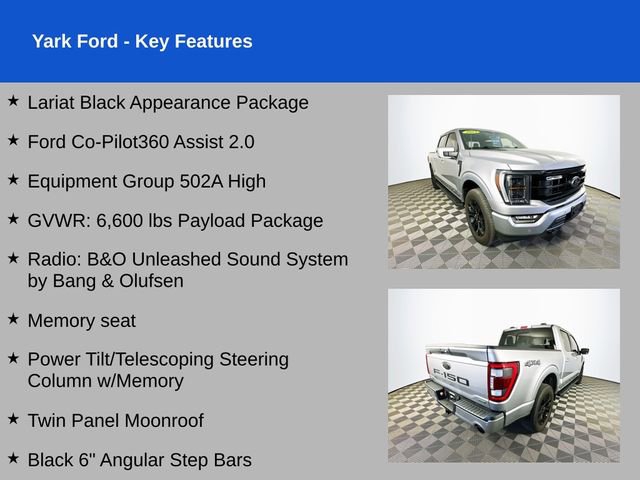 Certified 2023 Ford F150 Lariat w/ Equipment Group 502A High AWD/4WD image 2