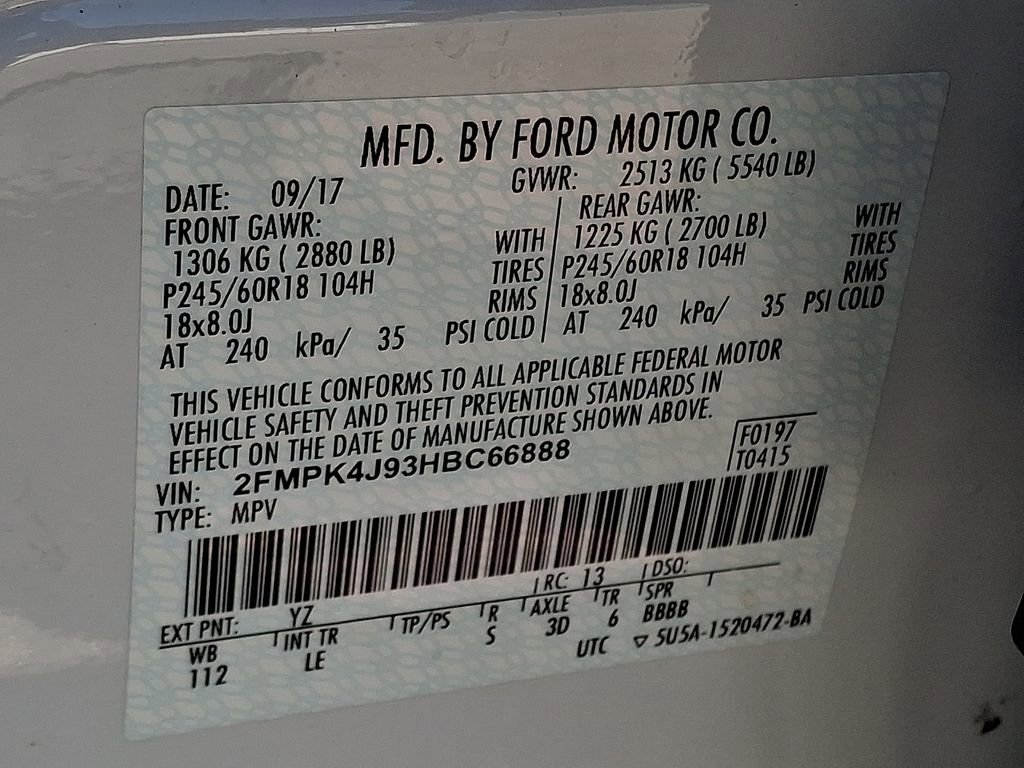 Certified 2017 Ford Edge SEL w/ Equipment Group 201A image 27