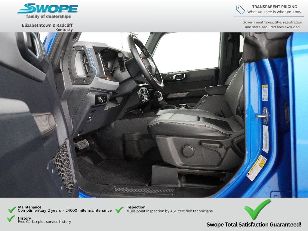 Certified 2023 Ford Bronco Black Diamond w/ Sasquatch Package AWD/4WD image 12