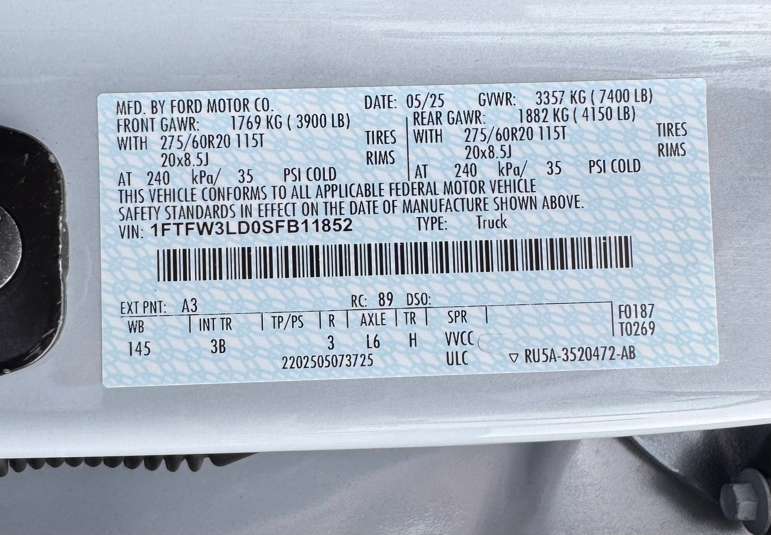 Certified 2025 Ford F150 XLT w/ Equipment Group 303A High AWD/4WD image 61