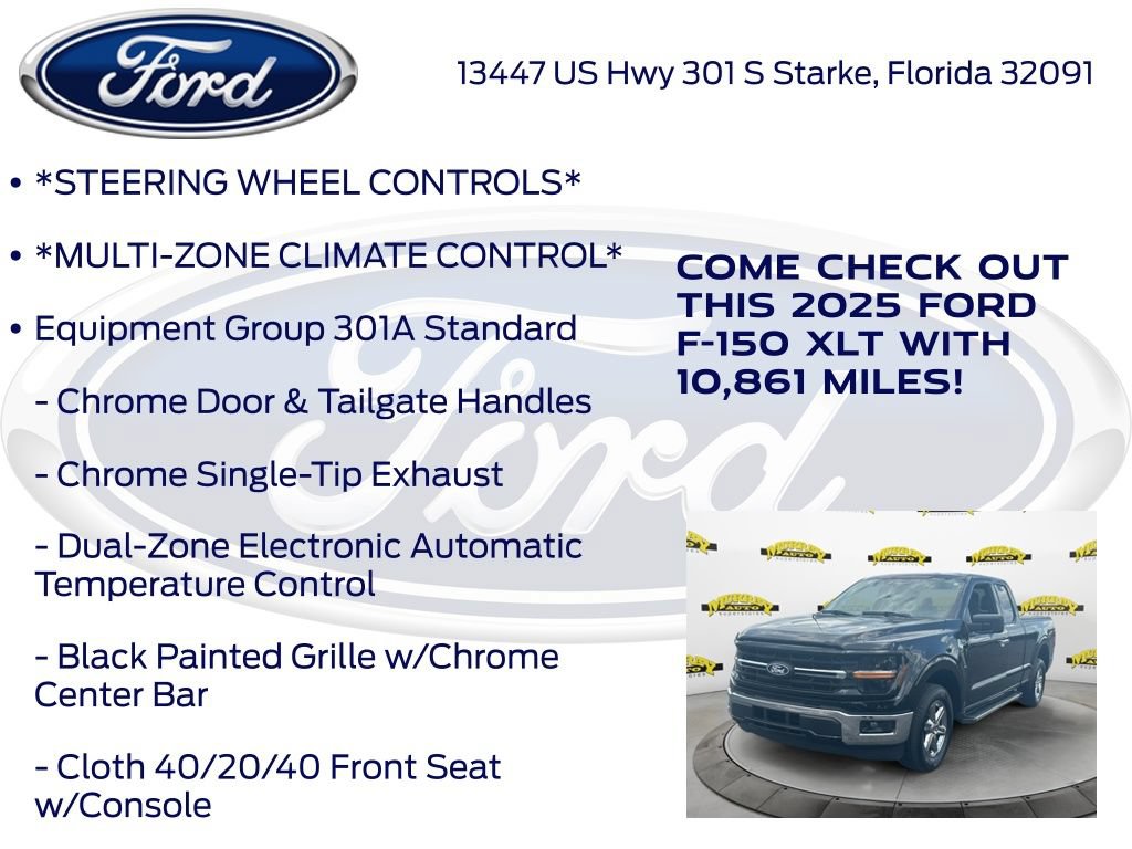 Certified 2025 Ford F150 XLT w/ Equipment Group 301A Standard RWD image 17