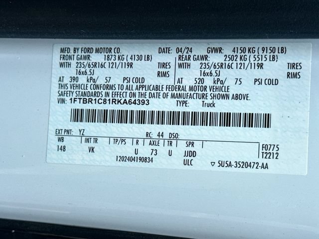 Certified 2024 Ford Transit 250 148 Medium Roof RWD image 38