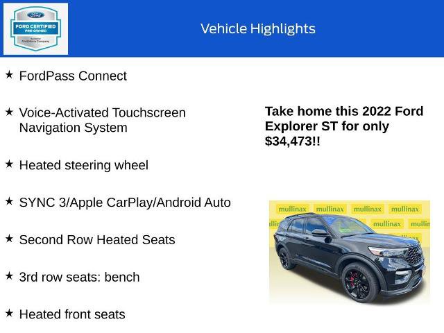 Certified 2022 Ford Explorer ST w/ ST Street Pack AWD/4WD image 30