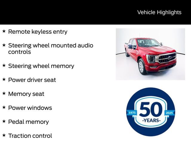 Certified 2021 Ford F150 Platinum w/ Equipment Group 701A High AWD/4WD image 31