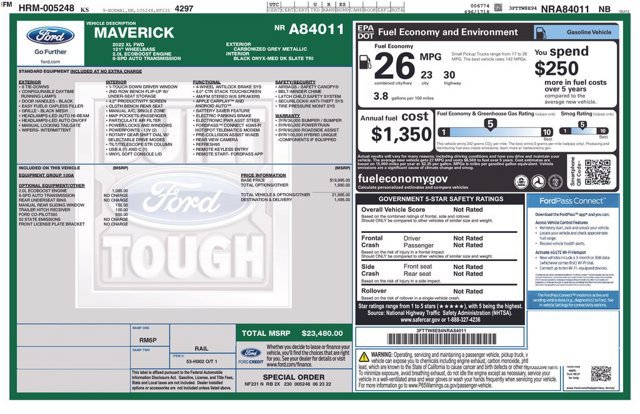 Certified 2022 Ford Maverick XL FWD image 2