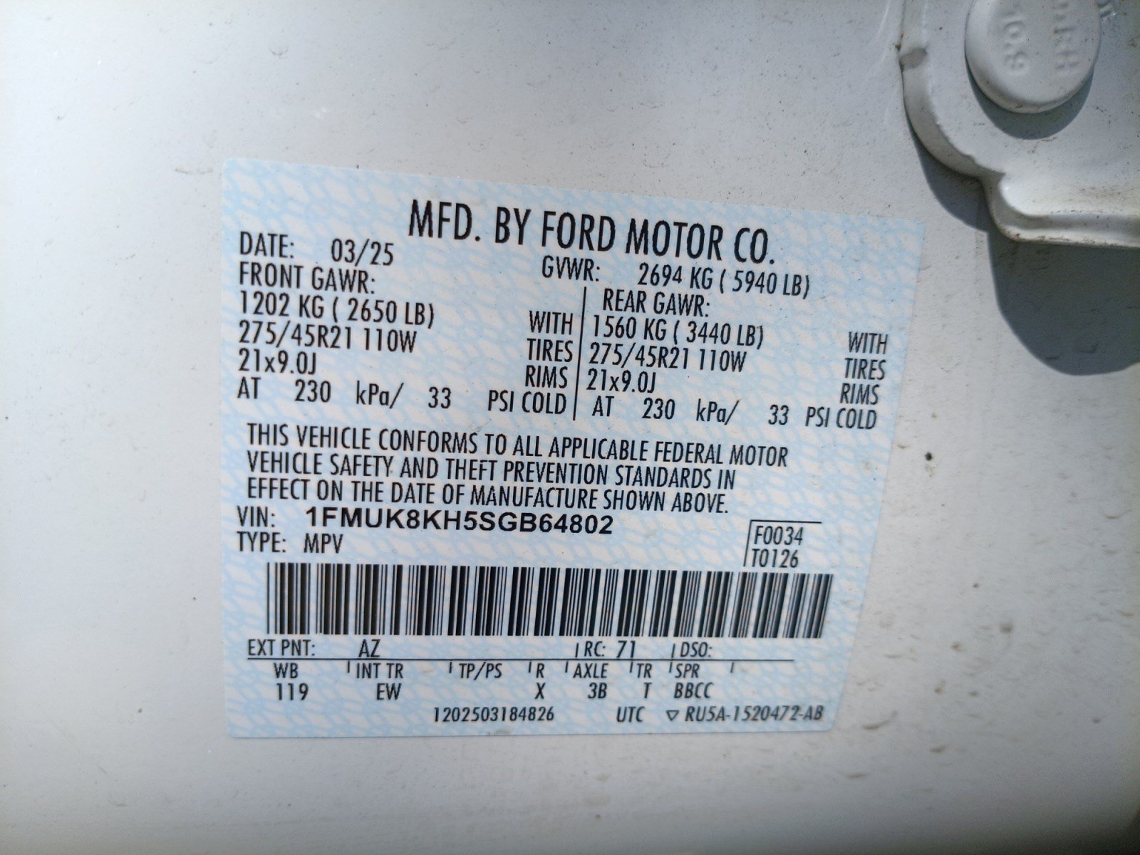 Certified 2025 Ford Explorer ST-Line w/ ST-Line Street Pack AWD/4WD image 25