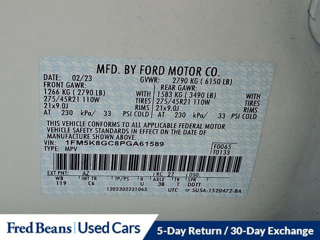 Certified 2023 Ford Explorer ST w/ Equipment Group 401A image 27