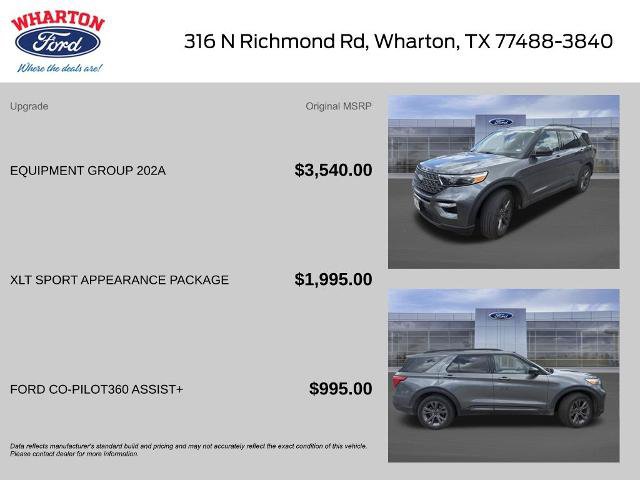 Certified 2023 Ford Explorer XLT w/ Equipment Group 202A RWD image 2