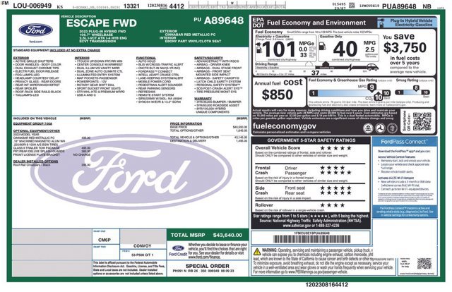 Certified 2023 Ford Escape SE w/ Class II Trailer Tow Package FWD image 28