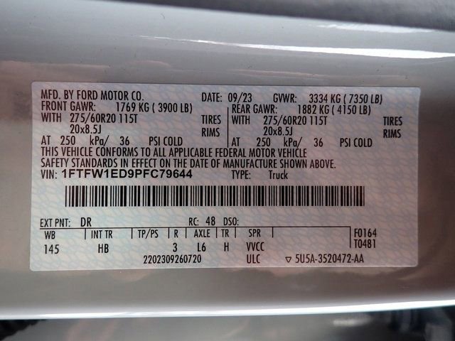 Certified 2023 Ford F150 Lariat w/ Equipment Group 502A High AWD/4WD image 24
