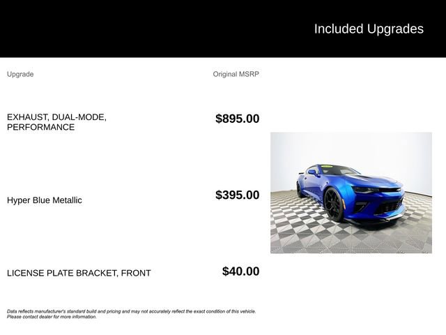 Used 2018 Chevrolet Camaro SS RWD image 6
