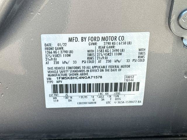 Certified 2022 Ford Explorer Platinum w/ Equipment Group 601A AWD/4WD image 25
