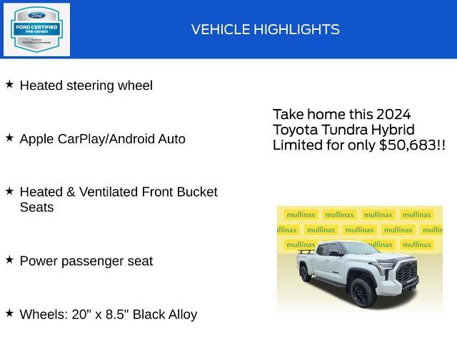Used 2024 Toyota Tundra Limited w/ TRD Off-Road Package AWD/4WD image 20