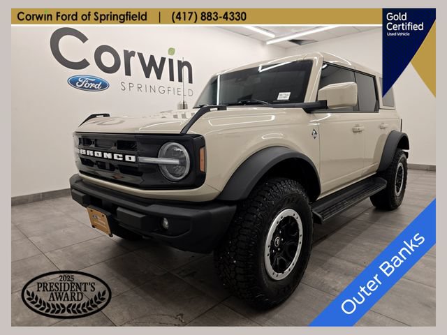 Certified 2025 Ford Bronco Outer Banks w/ Sasquatch Package AWD/4WD 360° Tour