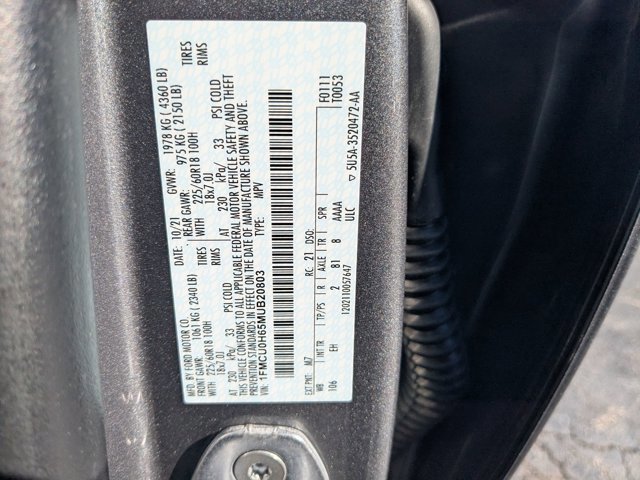 Certified 2021 Ford Escape SEL w/ Technology Package image 38