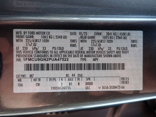 Certified 2023 Ford Escape Active AWD/4WD image 22