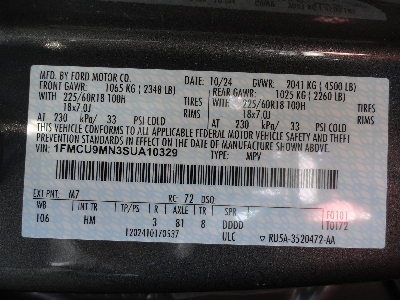 Certified 2025 Ford Escape ST-Line AWD/4WD image 23