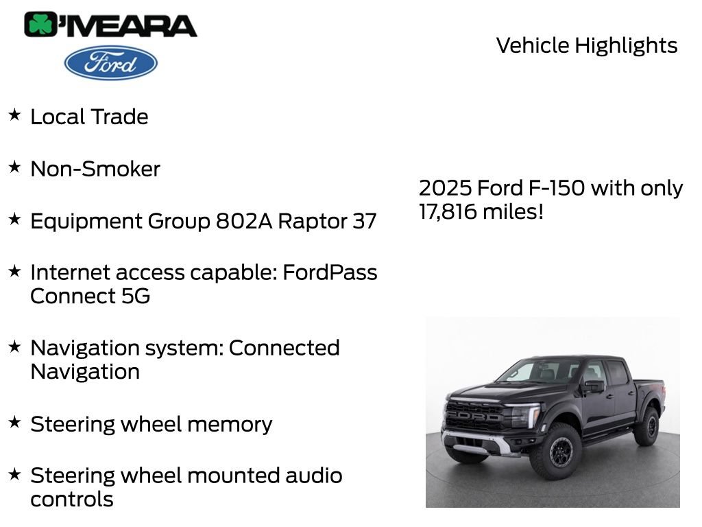 Certified 2025 Ford F150 Raptor AWD/4WD image 8