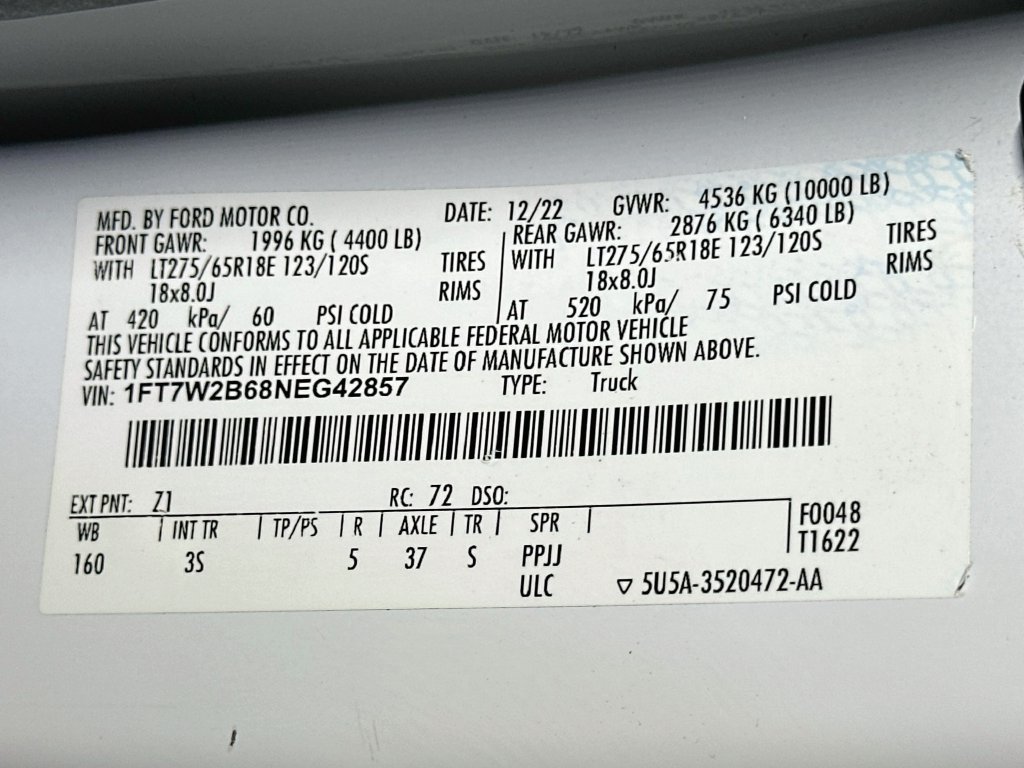 Certified 2022 Ford F250 XLT AWD/4WD image 23