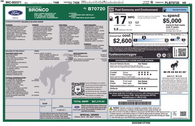 Certified 2023 Ford Bronco Badlands image 9