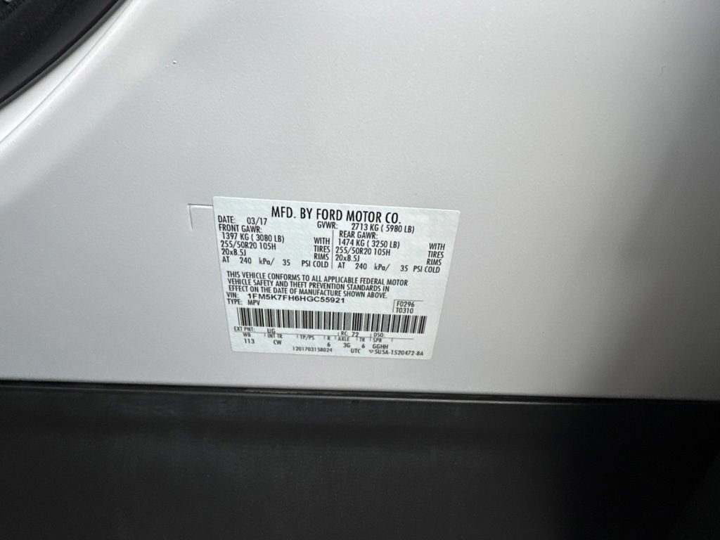 Certified 2017 Ford Explorer Limited FWD image 15