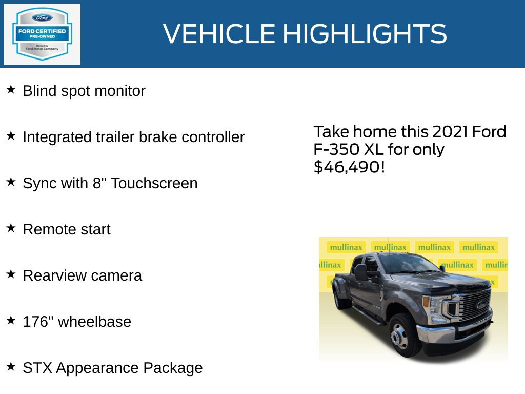 Certified 2021 Ford F350 XL w/ STX Appearance Package AWD/4WD image 22