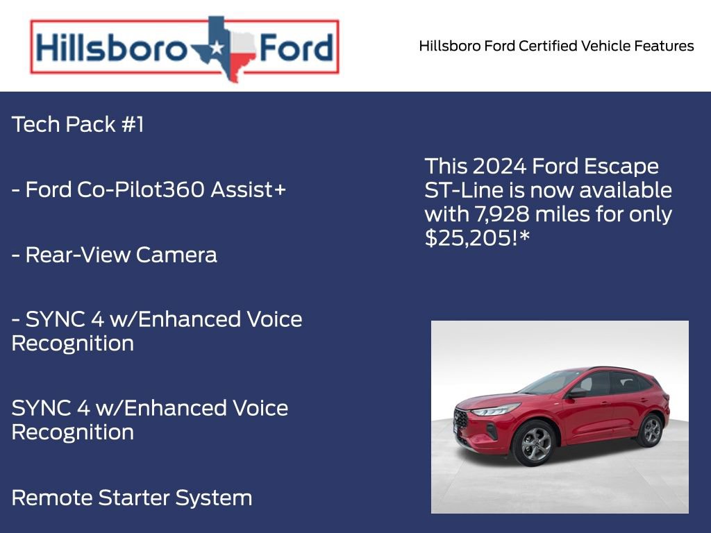 Certified 2024 Ford Escape ST-Line w/ Tech Pack #1 FWD image 9