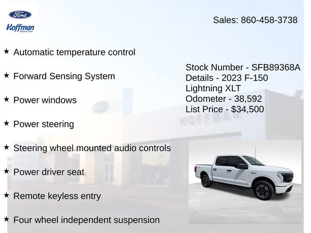 Certified 2023 Ford F150 Lightning XLT AWD/4WD image 10