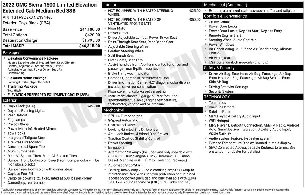 Used 2022 GMC Sierra 1500 Elevation RWD image 35