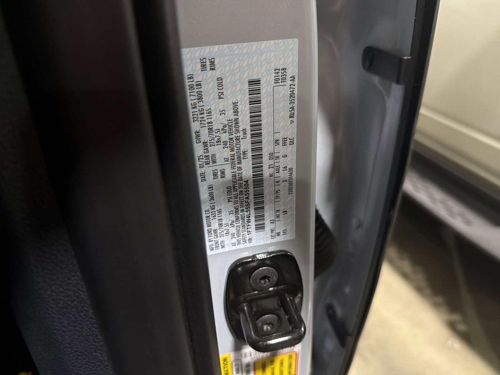 Certified 2025 Ford F150 Tremor w/ Bed Utility Package AWD/4WD image 16