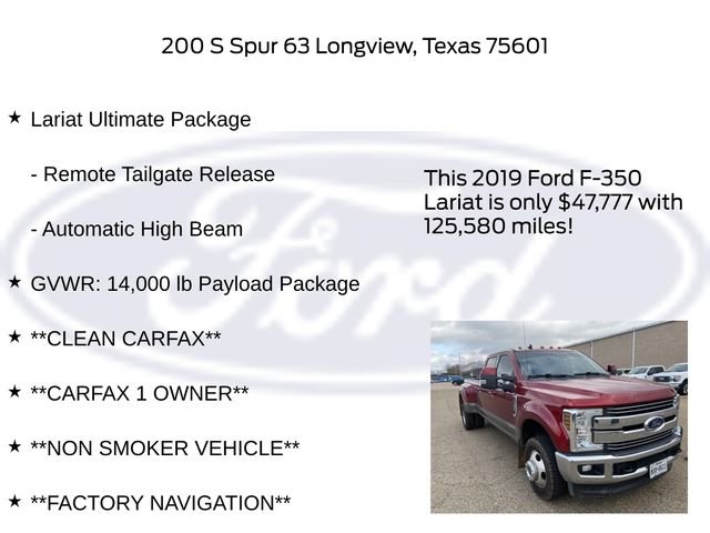 Certified 2019 Ford F350 Lariat w/ Lariat Ultimate Package image 20