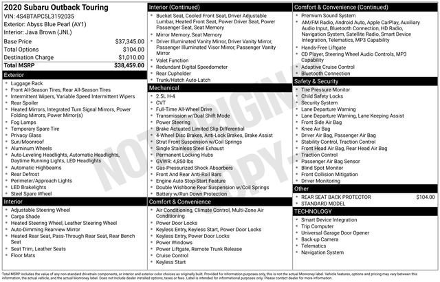 Used 2020 Subaru Outback Touring image 35