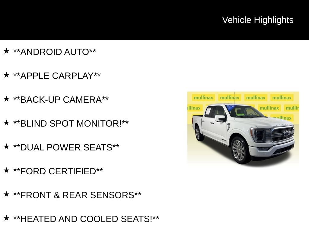 Certified 2021 Ford F150 Limited RWD image 13
