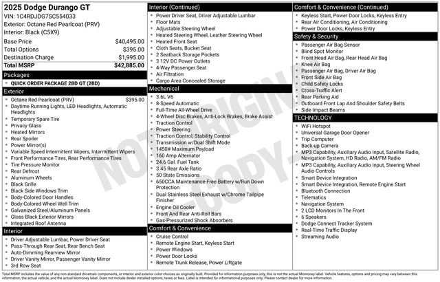 Used 2025 Dodge Durango GT AWD/4WD image 22