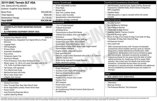 Used 2019 GMC Terrain SLT image 10