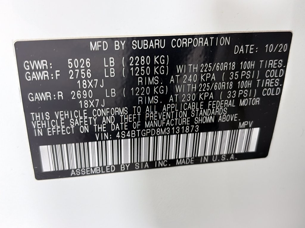 Used 2021 Subaru Outback Touring XT AWD/4WD image 9