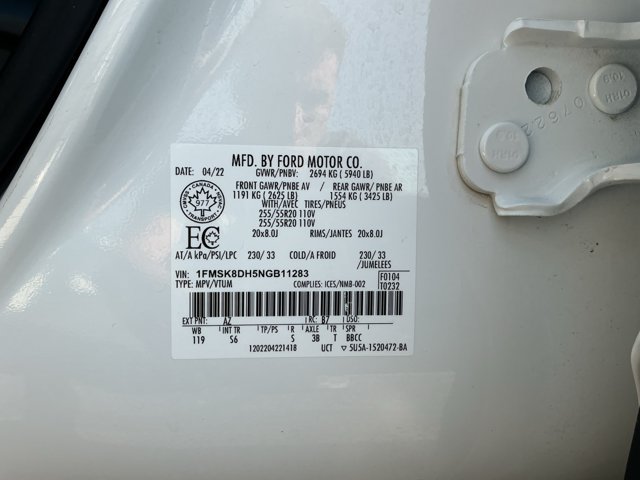 Certified 2022 Ford Explorer XLT AWD/4WD image 21