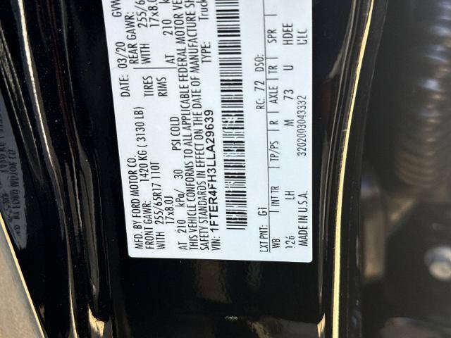 Certified 2020 Ford Ranger XLT w/ Equipment Group 301A Mid AWD/4WD image 27