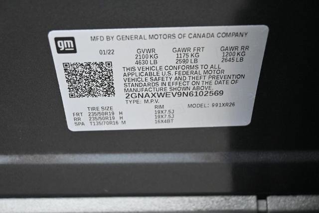 Used 2022 Chevrolet Equinox RS w/ Infotainment Package image 40