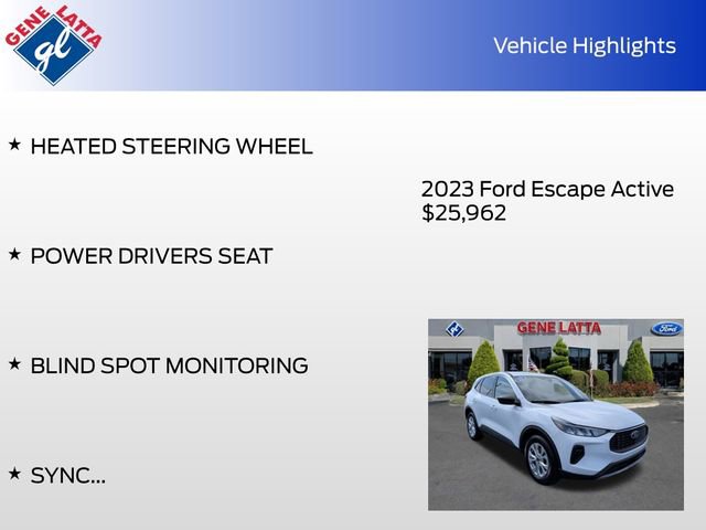 Certified 2023 Ford Escape Active AWD/4WD image 33