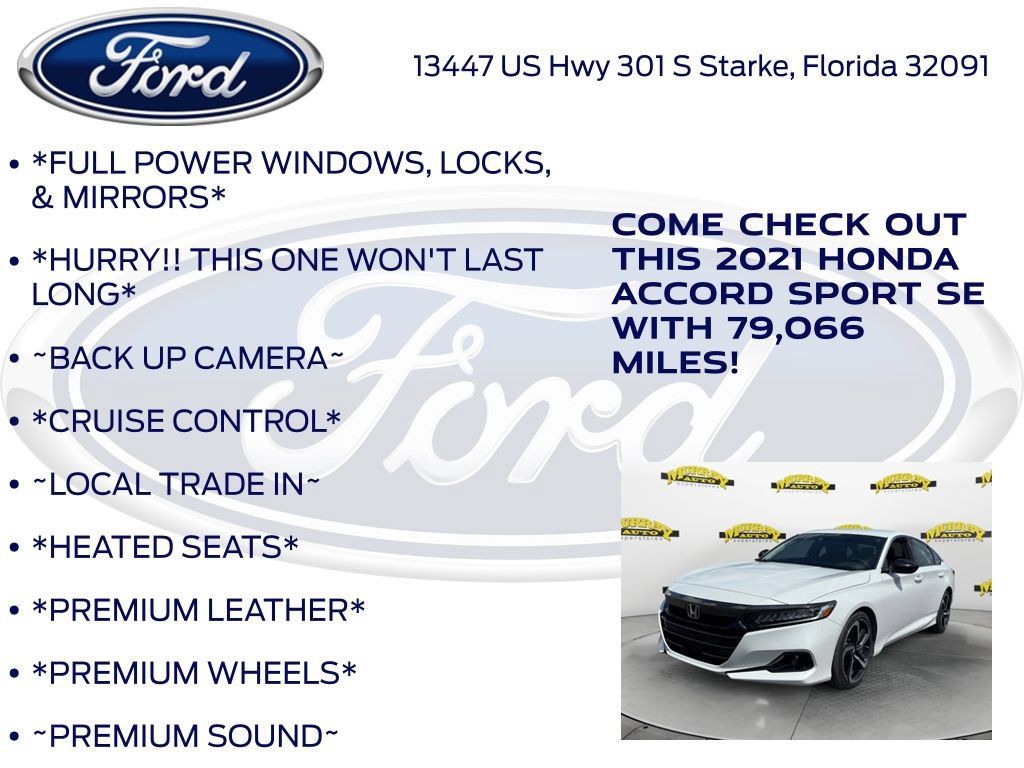 Used 2021 Honda Accord Sport Special Edition image 12