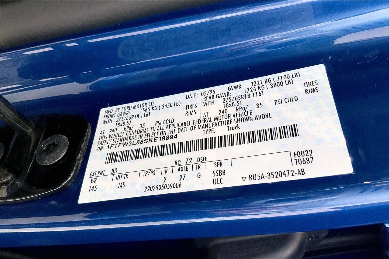 Certified 2025 Ford F150 XLT w/ Equipment Group 301A Standard AWD/4WD image 33