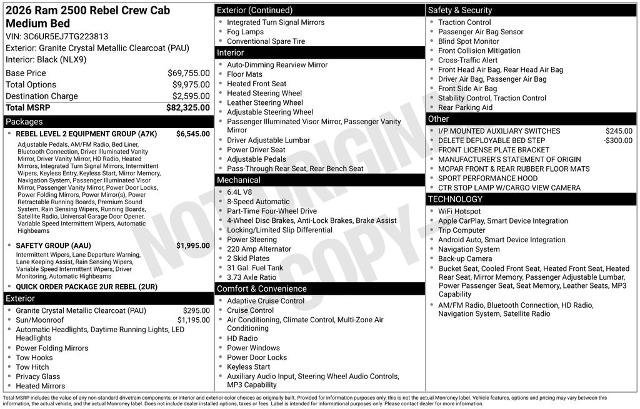 Used 2026 RAM 2500 Rebel w/ Rebel Level 2 Equipment Group AWD/4WD image 38