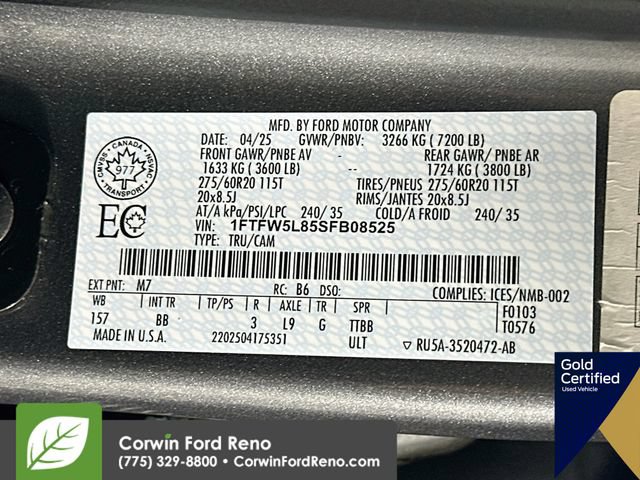 Certified 2025 Ford F150 Lariat AWD/4WD image 35