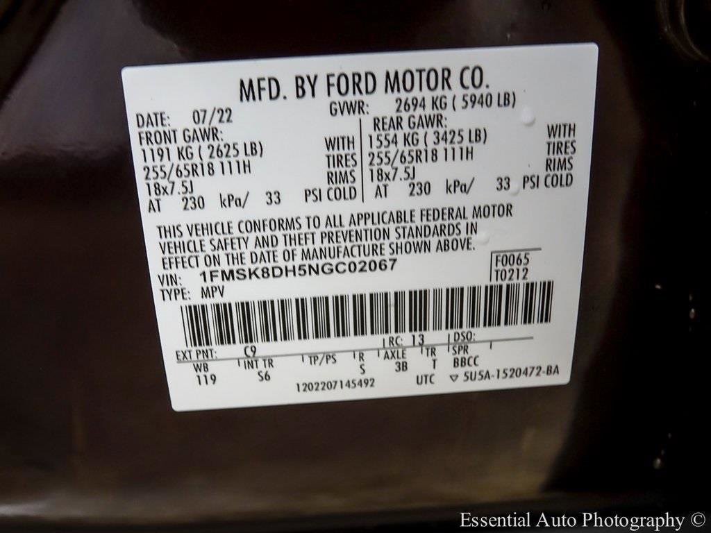 Certified 2022 Ford Explorer XLT w/ Equipment Group 202A image 29