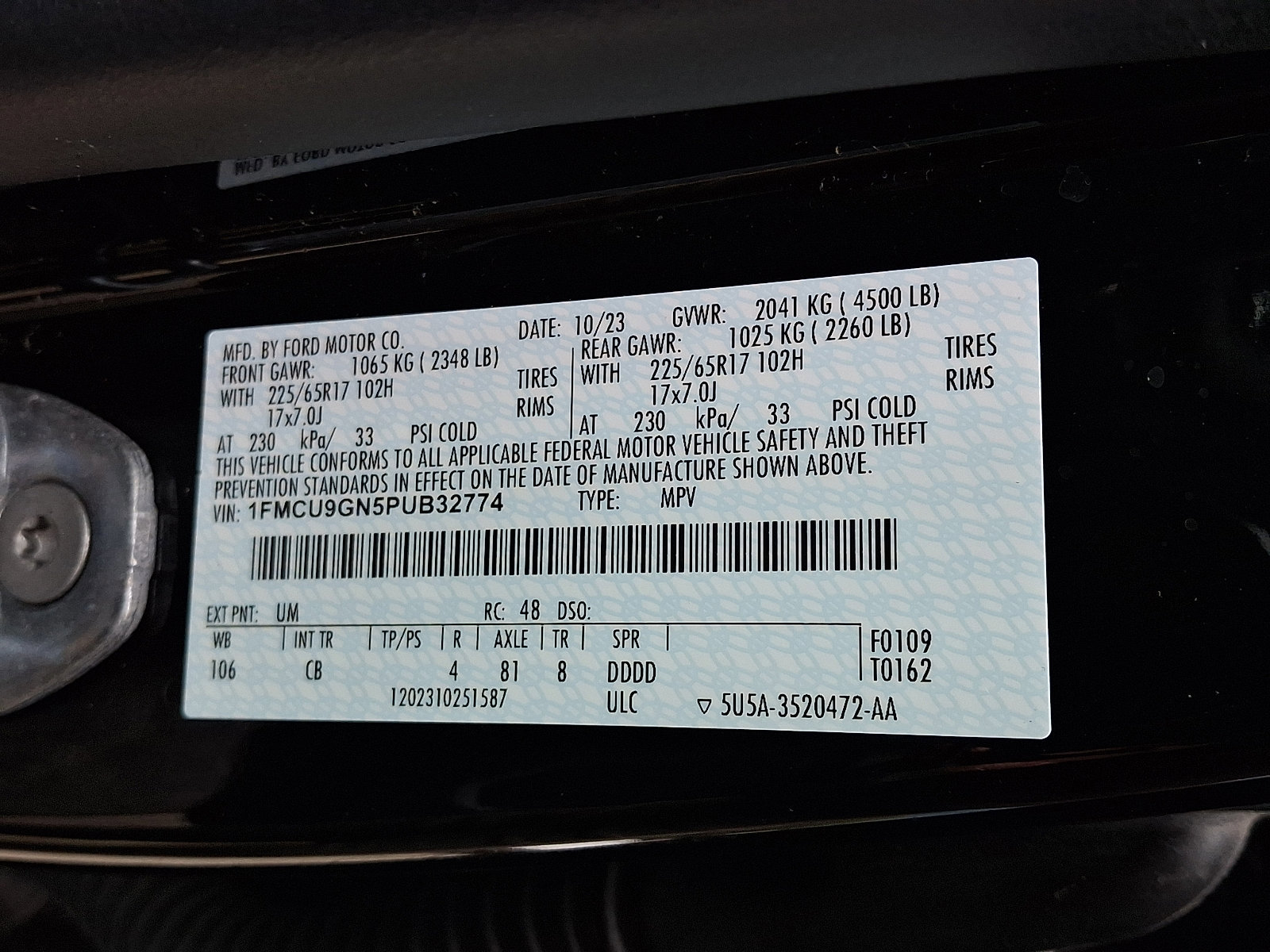 Certified 2023 Ford Escape Active w/ Tech Pack #2 image 27