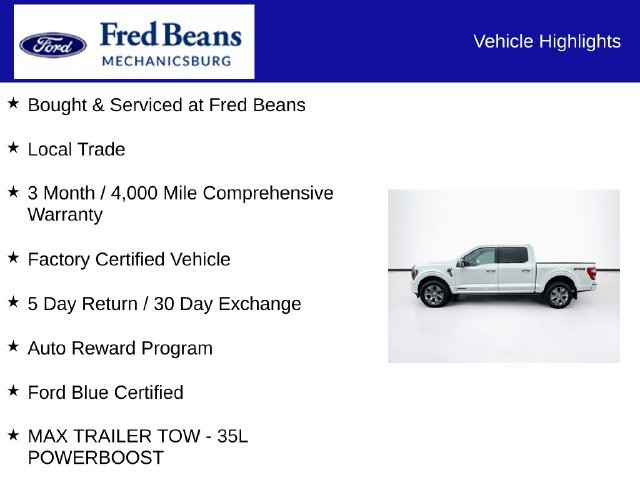 Certified 2023 Ford F150 Platinum w/ Equipment Group 701A High AWD/4WD image 7
