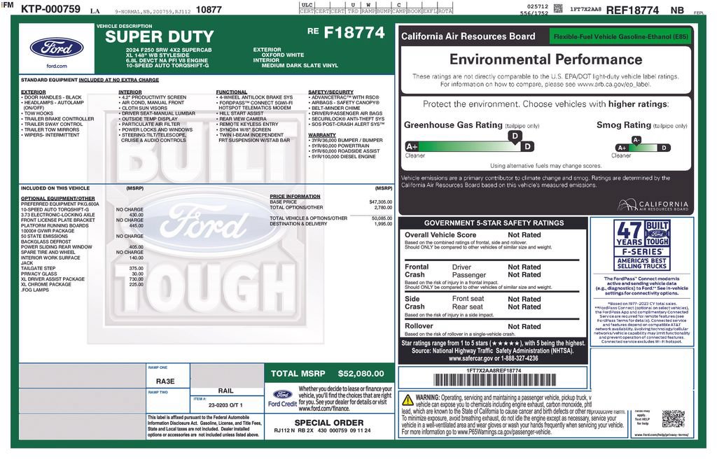 Certified 2024 Ford F250 XL w/ XL Driver Assist Package RWD image 2